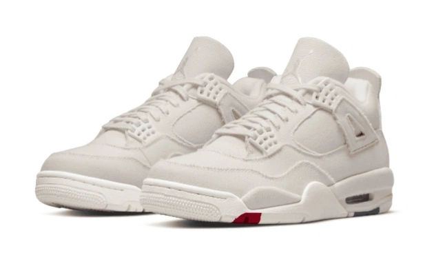 4 Blank Retro Canvas Air Jordan DQ4909-100 0725